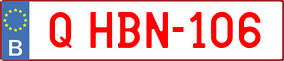 Trailer License Plate